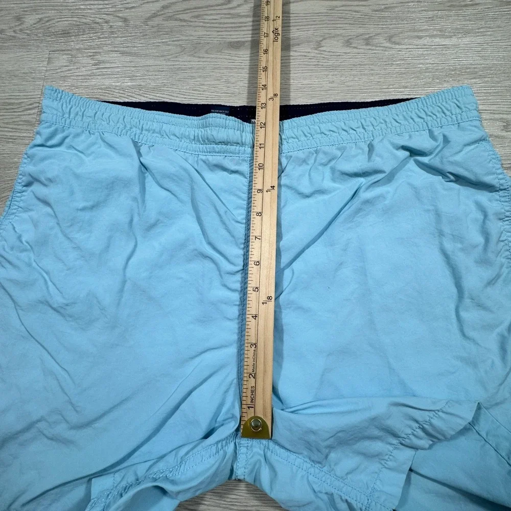 Polo Ralph Lauren Mens Swim Trunks Light Blue Large Mesh‎ Lined Pony Logo